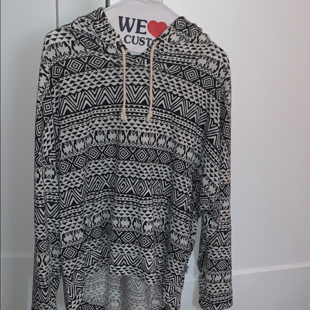 Patterned Hoodie